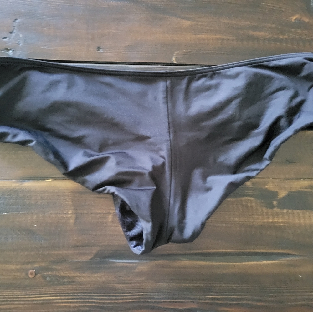 Victoria's Secret Hipster Swim Bottom-Black and Gold hardware-Medium - Picture 3 of 3